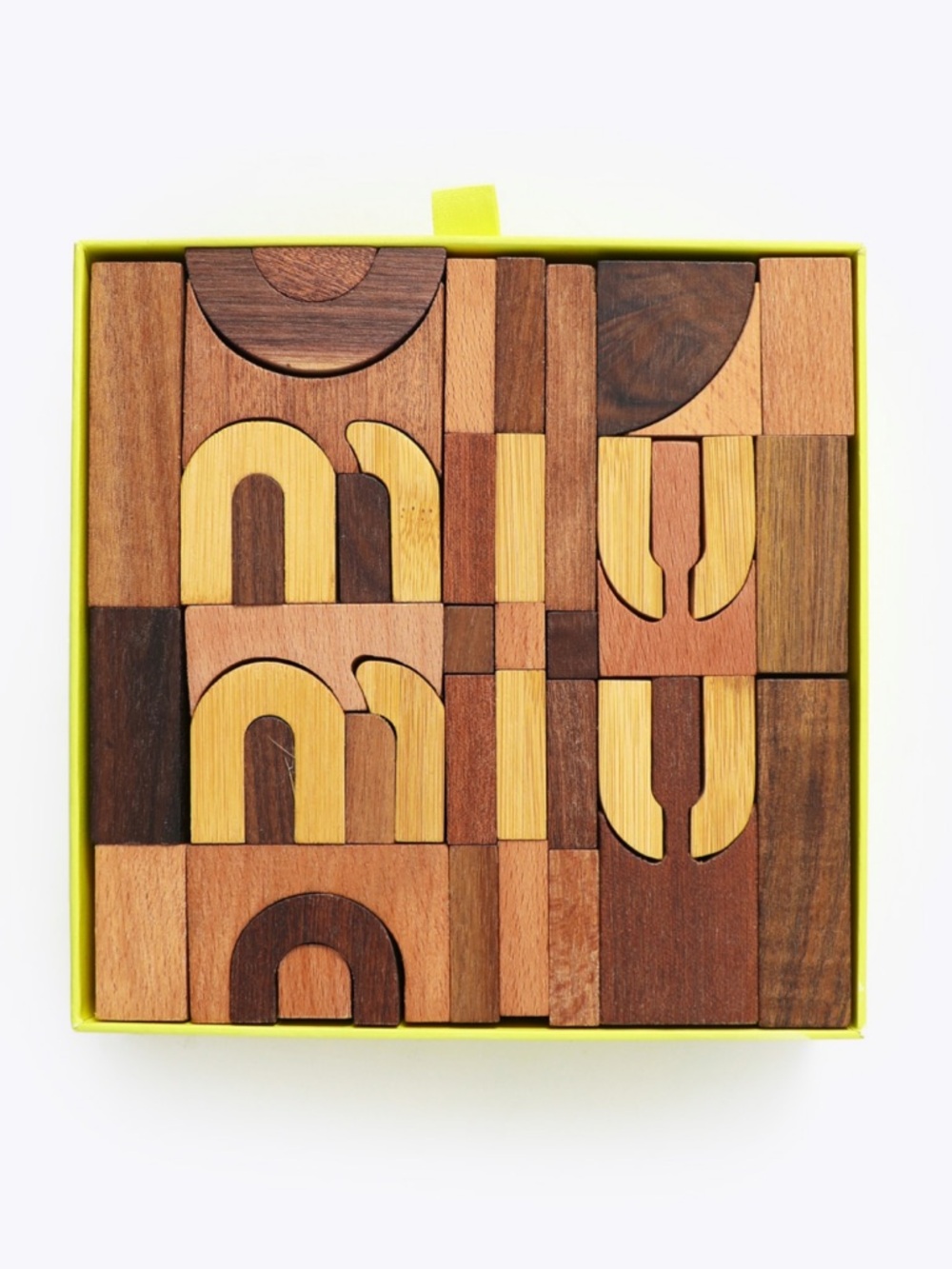 Miu Miu Natural Wood Puzzle